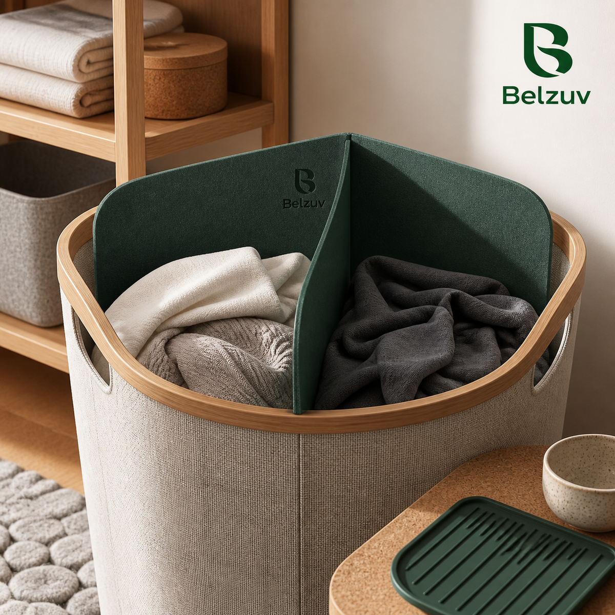 Belzuv™ Laundry Sort Carry Bin