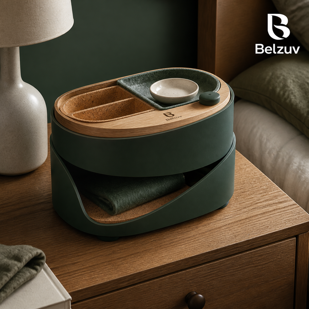 🌙 Belzuv™ Night Slide Bedside Caddy